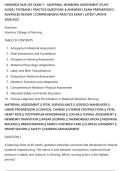 HONDROS NUR 205 EXAM 3 &ndash; MATERNAL-NEWBORN ASSESSMENT STUDY&NewLine;GUIDE &vert; TESTBANK &vert; PRACTICE QUESTIONS & ANSWERS &vert; EXAM PREPARATION &vert;&NewLine;ADVANCED REVIEW &vert; COMPREHENSIVE PRACTICE EXAM &vert; LATEST UPDATE&NewLine;2026&sol;2027