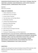 RASMUSSEN PATHOPHYSIOLOGY EXAM 2 STUDY GUIDE &vert; TESTBANK &vert; PRACTICE&NewLine;QUESTIONS & ANSWERS &vert; EXAM PREPARATION &vert; LATEST UPDATE 2026&sol;2027 &vert;&NewLine;ADVANCED REVIEW &vert; COMPREHENSIVE PRACTICE EXAM
