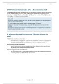 Wft PE Examen 2026 - Complete Samenvatting Permanente Educatie Vakbekwaamheid &vert; Driejaarlijkse Cyclus &vert; Oefenvragen met Uitleg
