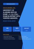 NUR 529 Exams 1-4 Full Blueprint Alabama Actual Exam 2026&sol;2027 &ndash; Complete Exam-Style Questions with 200 Qs &vert; 100&percnt; Verified &ndash; Pass Guaranteed &ndash; A&plus; Graded&NewLine;&NewLine;