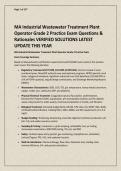 MA Industrial Wastewater Treatment Plant Operator Grade 2 Practice Exam Questions & Rationales