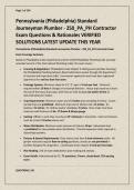 Pennsylvania &lpar;Philadelphia&rpar; Standard Journeyman Plumber - 250&lowbar;PA&lowbar;PH Contractor Exam Questions &