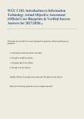 WGU C182 Introduction to Information Technology OA Practice Exam 2027&sol;2028 &vert; Objective Assessment Review