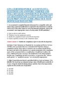 &lbrack;CPA &lpar;CERTIFIED PUBLIC ACCOUNTANT&rpar;&rsqb; &ndash; &NewLine;QUESTIONS AND ANSWERS &vert; VERIFIED AND &NewLine;WELL DETAILED ANSWERS PLUS RATIONALES &NewLine;&vert; GUARANTEED PASS &vert; LATEST EXAM UPDATE &vert; &NewLine;EXAM PREP &vert; STUDY GUIDE &vert; PRACTICE TEST&vert; &NewLine;DOWNLOAD INSTANT PDF 