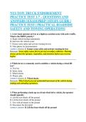 NYS TOW TRUCK ENDORSEMENT &NewLine;PRACTICE TEST 1-7 &ndash; QUESTIONS AND &NewLine;ANSWERS &vert; EXAM PREP &vert; STUDY GUIDE &vert; &NewLine;PRACTICE TEST &vert; PRACTICAL ROADSIDE &NewLine;SAFETY AND TOWING OPERATIONS 