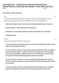 SAFE DOSAGE TEST &ndash; DOSAGE CALCULATION AND SAFE MEDICATION ADMINISTRATION 3&period;0 QUESTIONS AND ANSWERS &vert; STUDY GUIDE &lpar;2026&sol;2027&rpar;