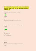 CP-FS EXAM TEST QUESTIONS AND ANSWERS &lpar;100&percnt;&NewLine;GUARANTEED PASS&rpar; LATEST UPDATE 2026&sol;2027 &vert;&NewLine;GRADED A&plus;&period;