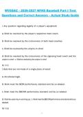 WVSSAC 2026&ndash;2027 NFHS Baseball Part I Test Questions and Correct Answers &vert; Complete Officials Certification Study Guide