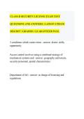 CLASS D SECURITY LICENSE EXAM TEST&NewLine;QUESTIONS AND ANSWERS &vert; LATEST UPDATE&NewLine;2026&sol;2027 &vert; GRADED &vert; GUARANTEED PASS&period;