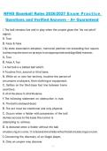 NFHS Baseball Rules 2026&sol;2027 Exam Practice Questions and Verified Answers &vert; Complete Rules Certification Study Guide