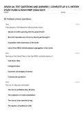 APUSH ALL TEST QUESTIONS AND ANSWERS &vert; COMPLETE AP U&period;S&period; HISTORY STUDY GUIDE & EXAM PREP &lpar;2026&sol;2027&rpar;