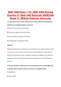NUR 3300 Exam 1 V1&ndash;V3 &vert; NUR 3300 Nursing Practice II &vert; William Paterson University &vert; Q&A with Rationale &lpar;NUR3300 Exam 1&rpar;