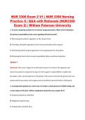 NUR 3300 Exam 2 V1 &vert; NUR 3300 Nursing &NewLine;Practice II &vert; Q&A with Rationale &lpar;NUR3300 &NewLine;Exam 2&rpar; &vert; William Paterson University 
