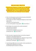 WGU D444 ADULT HEALTH OA &NewLine;Comprehensive Resource To Help You Ace 2026-2027 &NewLine;Exams Includes Frequently Tested Questions With &NewLine;ELABORATED 100&percnt; Correct COMPLETE SOLUTIONS &NewLine;Guaranteed Pass First Attempt&excl;&excl; Current Update&excl;&excl; 