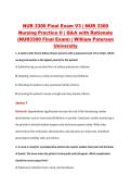 NUR 3300 Final Exam V1&ndash;V3 &vert; NUR 3300 Nursing Practice II &vert; William Paterson University &vert; Q&A with Rationale &lpar;NUR3300 Final Exam&rpar;