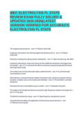 IBEC ELECTROLYSIS FL STATE REVIEW EXAM FULLY SOLVED&period;