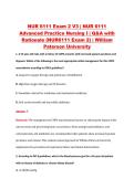NUR 6111 Exam 2 V3 &vert; NUR 6111 &NewLine;Advanced Practice Nursing I &vert; Q&A with &NewLine;Rationale &lpar;NUR6111 Exam 2&rpar; &vert; William &NewLine;Paterson University