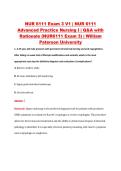 NUR 6111 Exam 3 V1 &vert; NUR 6111 &NewLine;Advanced Practice Nursing I &vert; Q&A with &NewLine;Rationale &lpar;NUR6111 Exam 3&rpar; &vert; William &NewLine;Paterson University 