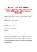 NUR 6121 Exam 3 V1&ndash;V3 &vert; NUR 6121 Advanced Nursing II &vert; William Paterson University &vert; Q&A with Rationale &lpar;NUR6121 Exam 3&rpar;