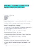 ELECTROLYSIS IBEC&plus;LASER STATE BOARD PRACTICE TEST 2018&NewLine;&NewLine;&NewLine;&NewLine;
