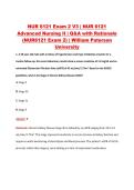 NUR 6121 Exam 2 V1&ndash;V3 &vert; NUR 6121 Advanced Nursing II &vert; William Paterson University &vert; Q&A with Rationale &lpar;NUR6121 Exam 2&rpar;