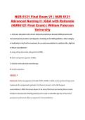 NUR 6121 Final Exam V1 &vert; NUR 6121 &NewLine;Advanced Nursing II &vert; Q&A with Rationale &NewLine;&lpar;NUR6121 Final Exam&rpar; &vert; William Paterson &NewLine;University 