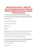NUR 6130 Final Exam V1&ndash;V3 &vert; NUR 6130 Advanced Practice Nursing III &vert; William Paterson University &vert; Q&A with Rationale &lpar;NUR6130 Final Exam&rpar;