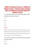 NURS 251 Module 2 Exam V1 &vert; NURS 251 &NewLine;Module 2 Exam &ndash; Pharmacology &vert; Portage &vert; &NewLine;Q&A with Rationale &lpar;Portage NURS 251 &NewLine;Module 2 Exam&rpar;