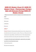 NURS 251 Module 2 Exam V2 &vert; NURS 251 &NewLine;Module 2 Exam &ndash; Pharmacology &vert; Portage &vert; &NewLine;Q&A with Rationale &lpar;Portage NURS 251 &NewLine;Module 2 Exam&rpar;