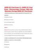 NURS 251 Final Exam V1 &vert; NURS 251 Final &NewLine;Exam &ndash; Pharmacology &vert; Portage &vert; Q&A with &NewLine;Rationale &lpar;Portage NURS 251 Final Exam&rpar; 