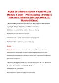 NURS 251 Module 8 Exam V3 &vert; NURS 251 &NewLine;Module 8 Exam &ndash; Pharmacology &vert; Portage &vert; &NewLine;Q&A with Rationale &lpar;Portage NURS 251 &NewLine;Module 8 Exam&rpar; 