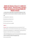 NURS 251 Module 9 Exam V1 &vert; NURS 251 &NewLine;Module 9 Exam &ndash; Pharmacology &vert; Portage &vert; &NewLine;Q&A with Rationale &lpar;Portage NURS 251 &NewLine;Module 9 Exam&rpar;