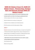 NURS 251 Module 6 Exam V2 &vert; NURS 251 &NewLine;Module 6 Exam &ndash; Pharmacology &vert; Portage &vert; &NewLine;Q&A with Rationale &lpar;Portage NURS 251 &NewLine;Module 6 Exam&rpar;