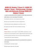 NURS 251 Module 7 Exam V1 &vert; NURS 251 &NewLine;Module 7 Exam &ndash; Pharmacology &vert; Portage &vert; &NewLine;Q&A with Rationale &lpar;Portage NURS 251 &NewLine;Module 7 Exam&rpar; 