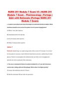 NURS 251 Module 7 Exam V3 &vert; NURS 251 &NewLine;Module 7 Exam &ndash; Pharmacology &vert; Portage &vert; &NewLine;Q&A with Rationale &lpar;Portage NURS 251 &NewLine;Module 7 Exam&rpar;