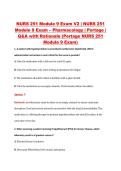 NURS 251 Module 9 Exam V2 &vert; NURS 251 &NewLine;Module 9 Exam &ndash; Pharmacology &vert; Portage &vert; &NewLine;Q&A with Rationale &lpar;Portage NURS 251 &NewLine;Module 9 Exam&rpar; 