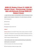 NURS 251 Module 5 Exam V1&ndash;V3 &vert; NURS 251 Module 5 Exam &ndash; Pharmacology &vert; Portage &vert; Q&A with Rationale &lpar;Portage NURS 251 Module 5 Exam