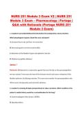 NURS 251 Module 3 Exam V2 &vert; NURS 251 &NewLine;Module 3 Exam &ndash; Pharmacology &vert; Portage &vert; &NewLine;Q&A with Rationale &lpar;Portage NURS 251 &NewLine;Module 3 Exam&rpar;