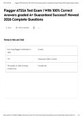 Flagger ATSSA Test Exam &vert; With 100&percnt; Correct Answers graded A&plus; Guaranteed Success&excl;&excl; Newest 2026 Complete Questions&NewLine;&NewLine;
