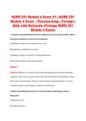 NURS 251 Module 4 Exam V1 &vert; NURS 251 &NewLine;Module 4 Exam &ndash; Pharmacology &vert; Portage &vert; &NewLine;Q&A with Rationale &lpar;Portage NURS 251 &NewLine;Module 4 Exam&rpar;