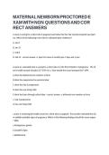 MATERNAL NEWBORN PROCTORED EXAM WITH NGN  QUESTIONS AND CORRECT ANSWERS