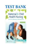 Test Bank for Maternal & Child Health Nursing 9th Edition by Silbert-Flagg &vert; All Chapters &vert; Complete Q&A