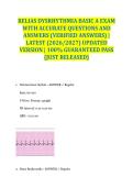 RELIAS DYSRHYTHMIA BASIC A EXAM WITH ACCURATE QUESTIONS AND ANSWERS &lpar;VERIFIED ANSWERS&rpar; &vert; LATEST &lpar;2026&sol;2027&rpar; UPDATED VERSION &vert; 100&percnt; GUARANTEED PASS &lbrace;JUST RELEASED&rcub;