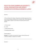 NR 547 CEA EXAM CHAMBERLAIN UNIVERSITY &vert; ACTUAL EXAM QUESTIONS AND CORRECT ANSWERS WITH RATIONALES GRADED A&plus; LATEST
