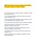 EMD Final Exam & Practice Study Guide 2024 &ndash; Emergency Medical Dispatch Q&As