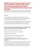 NR566 Advanced Pharmacology for Care of the Family Week 4 Midterm Exam Prep &vert; 100&plus; Practice Questions with Verified Answers & Detailed Rationales &vert; Study Guide PDF 2026