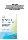 ADVANCED ASSESSMENT&colon; INTERPRETING FINDINGS AND FORMULATING DIFFERENTIAL DIAGNOSES 5th Edition by Goolsby test bank is not a book but rather exam practice questions and answers&NewLine;