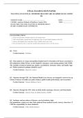 WGU D514 ANALYTICAL METHODS HEALTHCARE LEADERS  2026 COMPLETE EXAM QUESTIONS AND ANSWERS 100&percnt; VERIFIED A&plus; GRADE ASSURED&excl;&excl;&excl;&excl;&excl; NEW LATEST UPDATE&excl;&excl;&excl;&excl;&excl;
