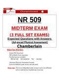NR 509 Midterm Exam &ndash; &lpar;2026&rpar; Actual Questions & Answers &lpar;Chamberlain&rpar; 100&percnt; Guarantee Pass