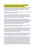 NC CLAIMS ADJUSTER LATEST 2026 COMPREHENSIVE EXAM QUESTIONS AND SOLUTIONS RATED A&period;pdf&NewLine;&NewLine;